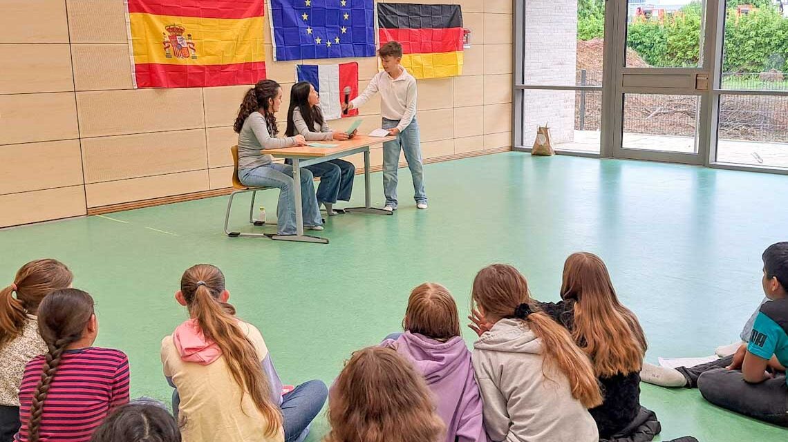 Europatag an der International Obermayr School Schwalbach.