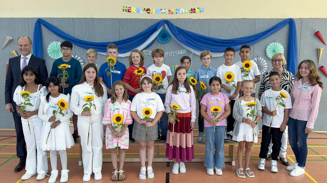 Eine von drei neuen Fünften Klassen an der Obermayr Europa Schule.