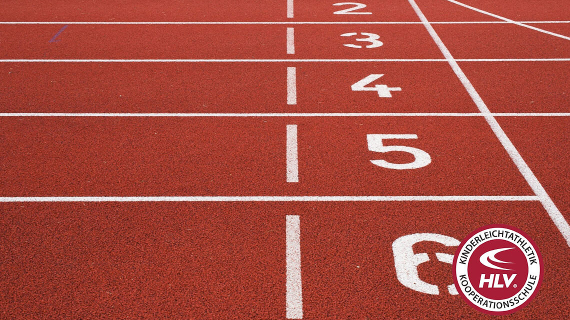 Leichtathletik, 100 Meter Sprint, in der Grundschule sind es Anfangs 60 Meter.