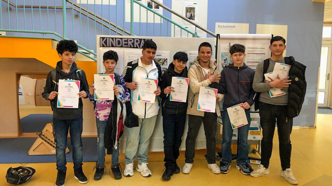 Schüler der IGS Obere Aar Taunusstein und der Limessschuke Idstein.
