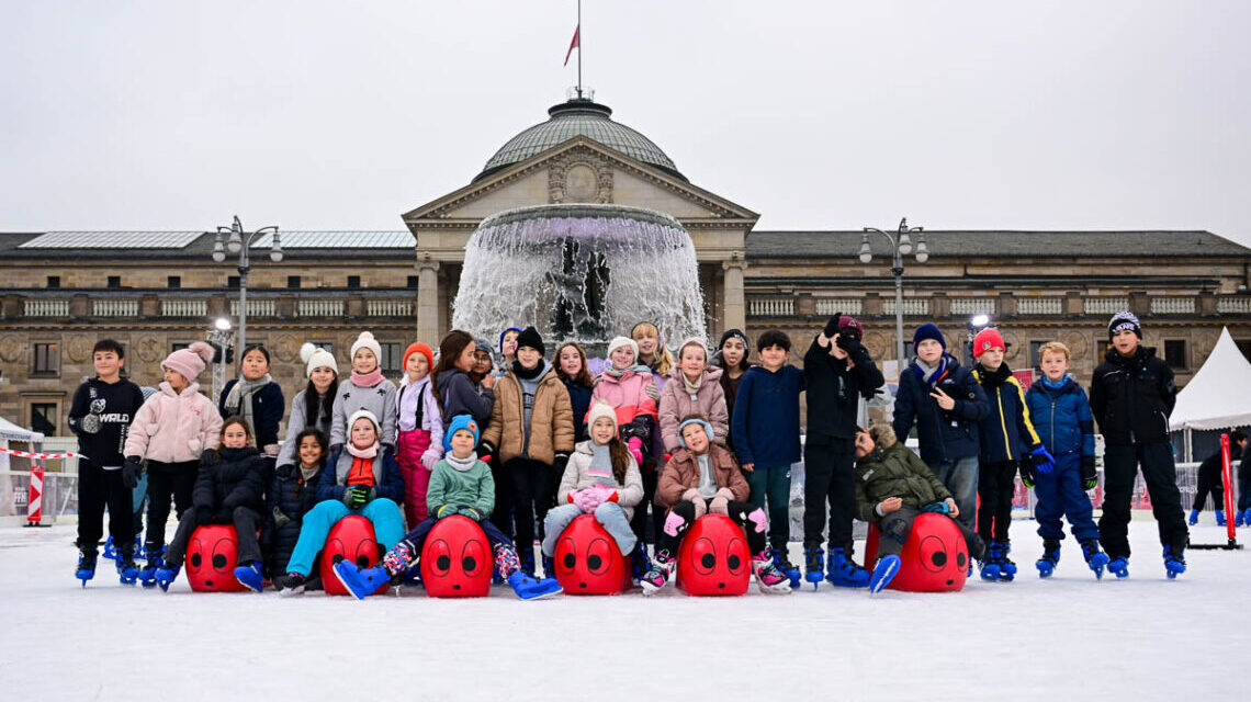 Eiskunstlaufen zum Abschluss der Projektwoche an der Obermayr Europa Schule.