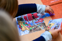 Weihnachtsfeier der 3- bis 5-Jährigen im Obermayr Rosenkindergarten.