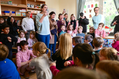 Weihnachtsfeier der 3- bis 5-Jährigen im Obermayr Rosenkindergarten.