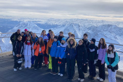 Gruppenfoto auf der Zugspitze.