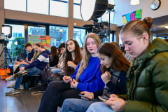 Podiumsdiskussion zur OB-Wahl 2025 am 9. März in der Mensa der Obermayr Europa-Schule.