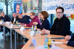 Podiumsdiskussion zur OB-Wahl 2025 am 9. März in der Mensa der Obermayr Europa-Schule.