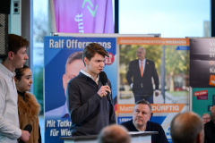 Podiumsdiskussion zur OB-Wahl 2025 am 9. März in der Mensa der Obermayr Europa-Schule.