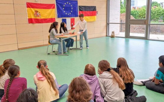 Europatag an der International Obermayr School Schwalbach.