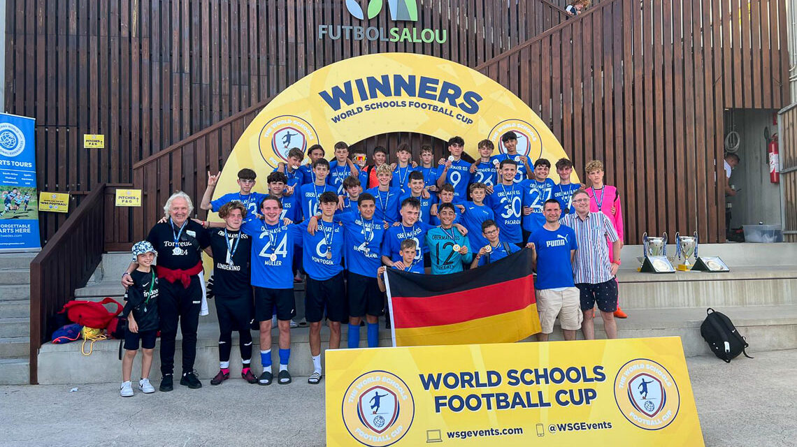 Die Obermayr Europa Schule beim World Schools Football Cup.