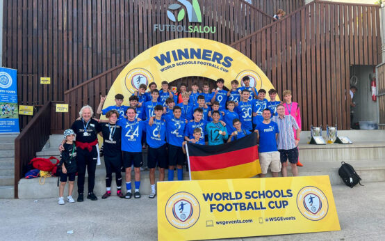 Die Obermayr Europa Schule beim World Schools Football Cup.