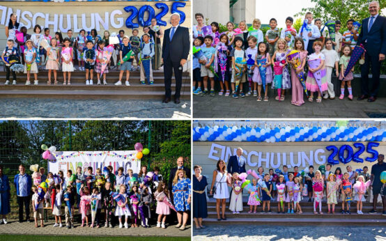 Einschulung an der Obermayr-Europa Schule.