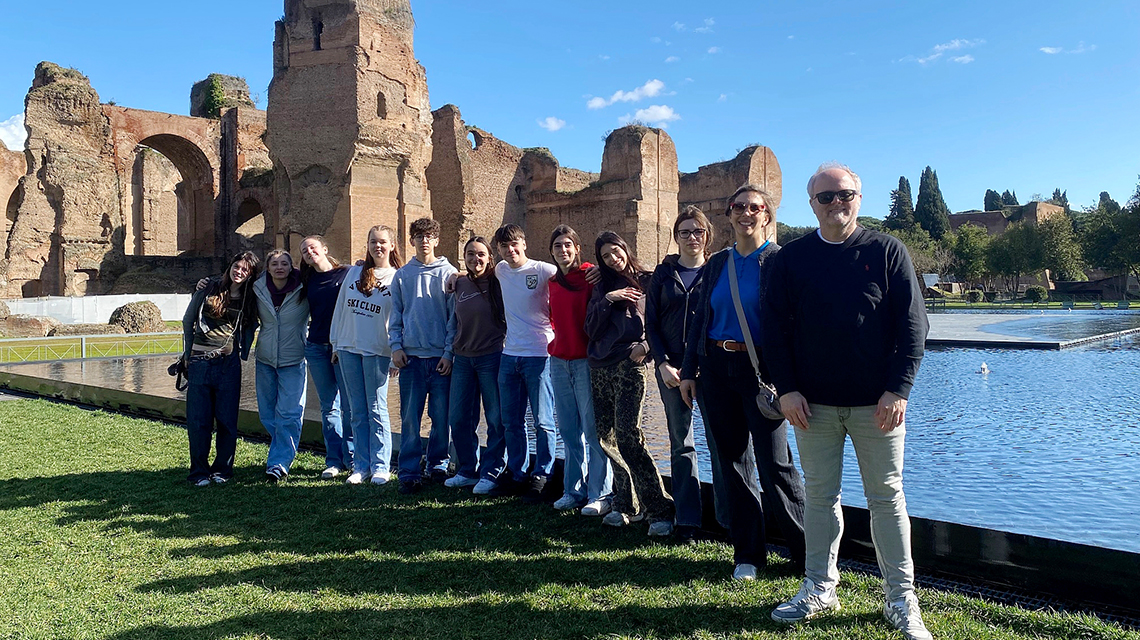 Gruppenbild Austausch mit Rom