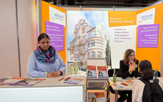 Die Obermayr Business School als Aussteller auf der vocatium 2026.