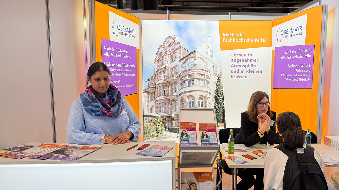 Die Obermayr Business School als Aussteller auf der vocatium 2026.