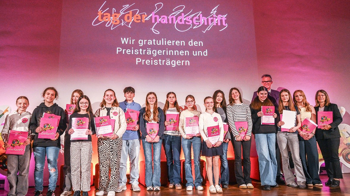 Schülerschreibwettbewerb zum Thema "Zukunft" der Stiftung Handschrift