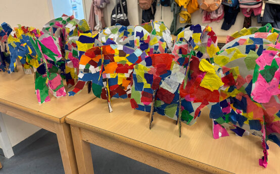 Projektwoche zum Elefanten Elmer im Musischen Kindergarten